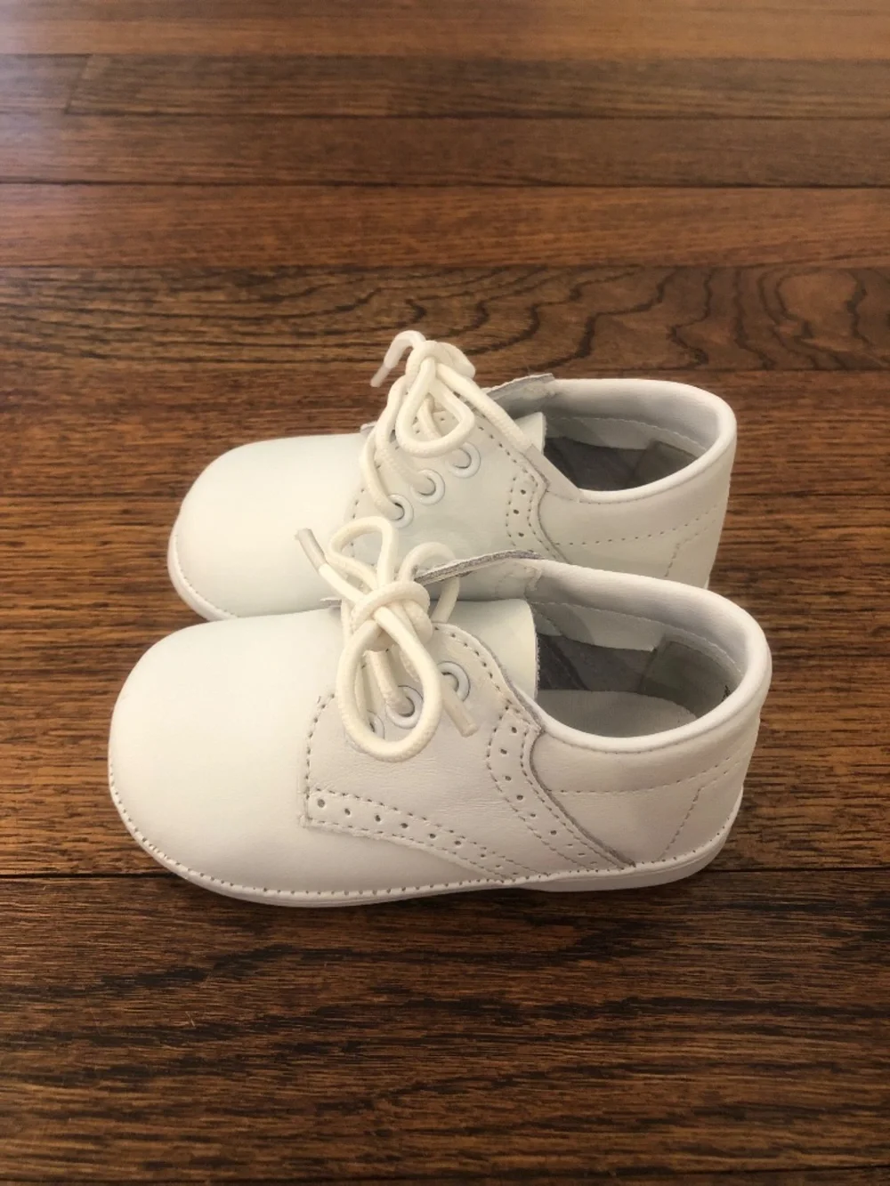 Angel Baby Toddler Saddle Shoes, White, Size 4